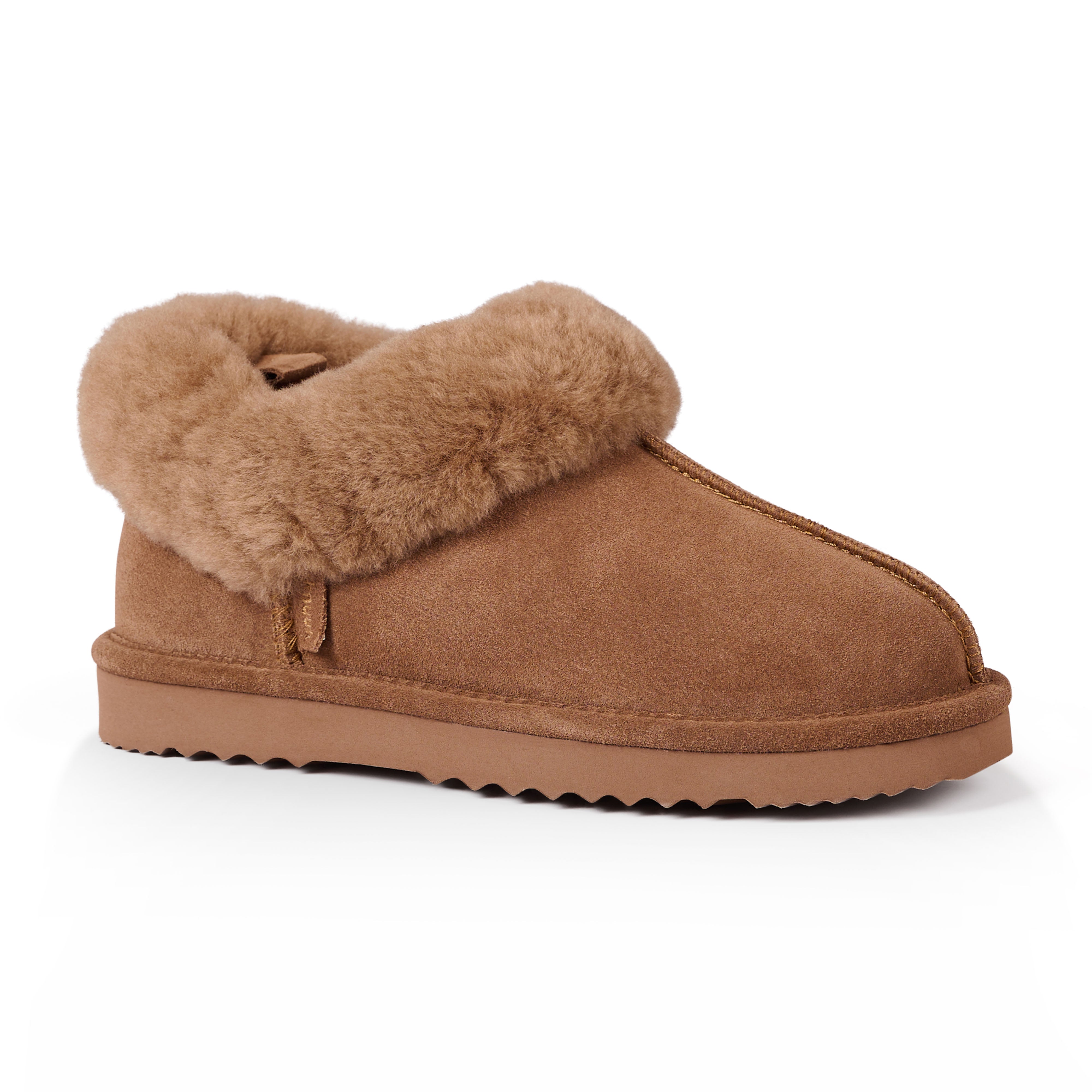 Willow Women's Fuzzy House Slippers - Soft Indoor/Outdoor Comfort Shoes for Women, Warm Copper Color, Perfect for Home, Lounge & Relaxation
