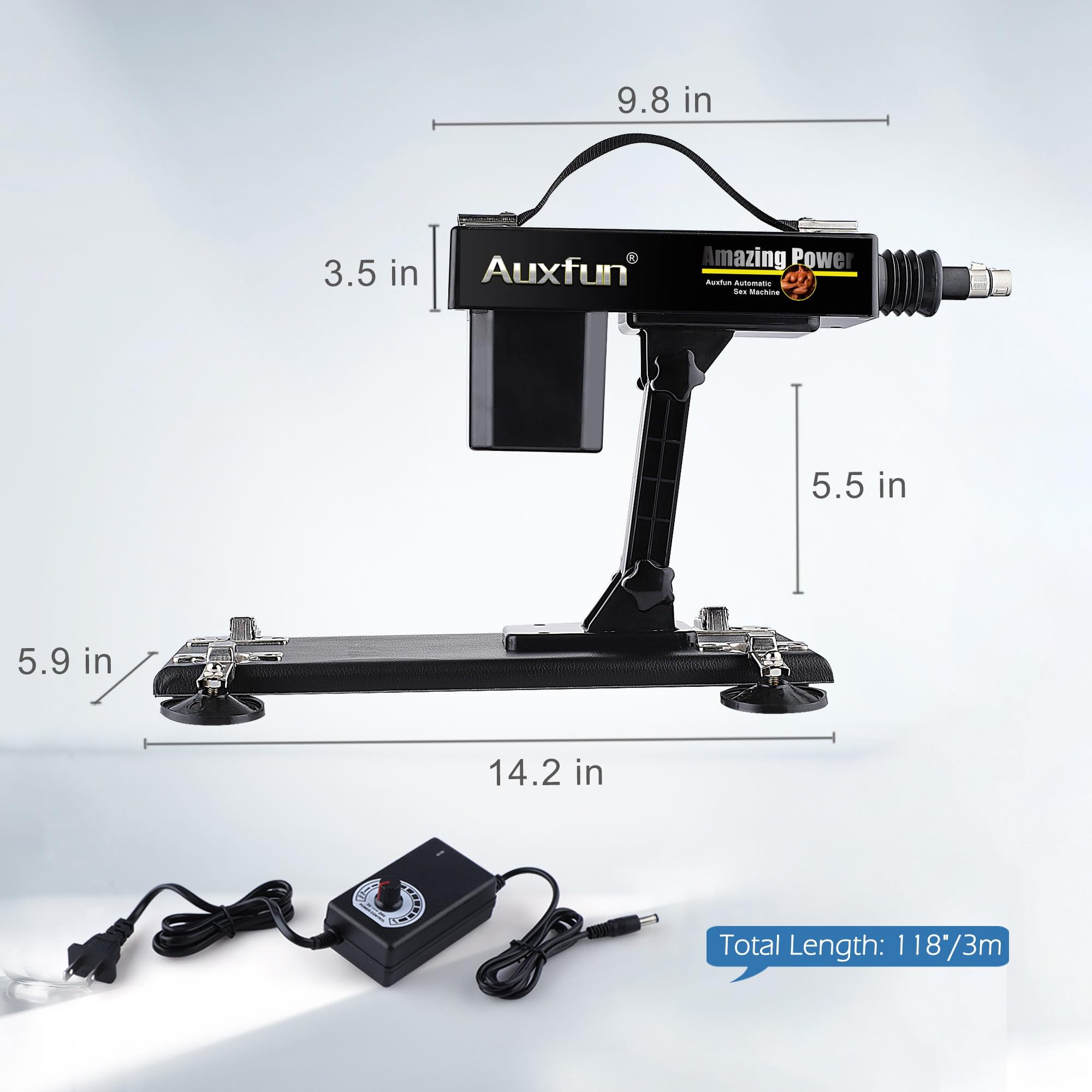 AUXFUN Automatic Thrusting Sex Machine with Bluetooth App Control - 6 Attachments for Women, Remote Control Adult Toy for Couples & Solo Play - Perfect for Bedroom Fun & BDSM Exploration