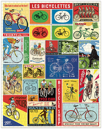 1000 Piece Jigsaw Puzzle of Bicycles - Fun Family Activity, Home Decor & Gift for Puzzle Lovers