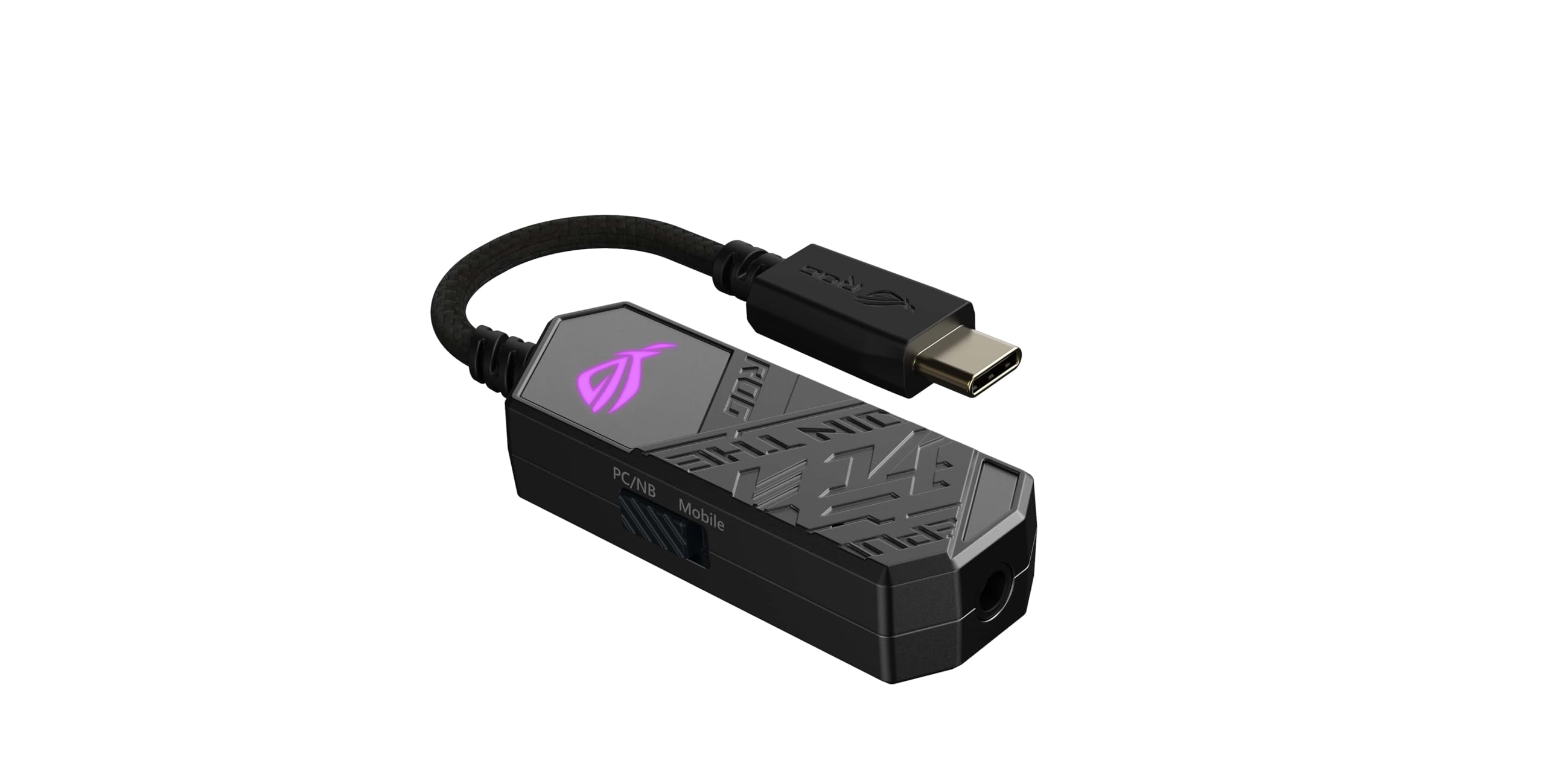 ASUS ROG Clavis USB-C Gaming DAC with ESS 9281 Quad DAC Amplifier | AI Noise-Canceling Mic | MQA Rendering | Aura Sync RGB | Compatible with PC, Mobile, PS5 & Switch | Perfect for Competitive Gaming & Streaming