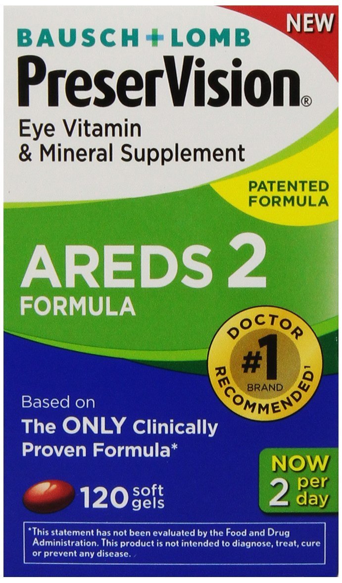 PreserVision AREDS 2 Eye Vitamin & Mineral Supplement with Lutein & Zeaxanthin - 360 Softgels (3-Pack) for Macular Health & Vision Support - Perfect for Adults with Age-Related Eye Concerns