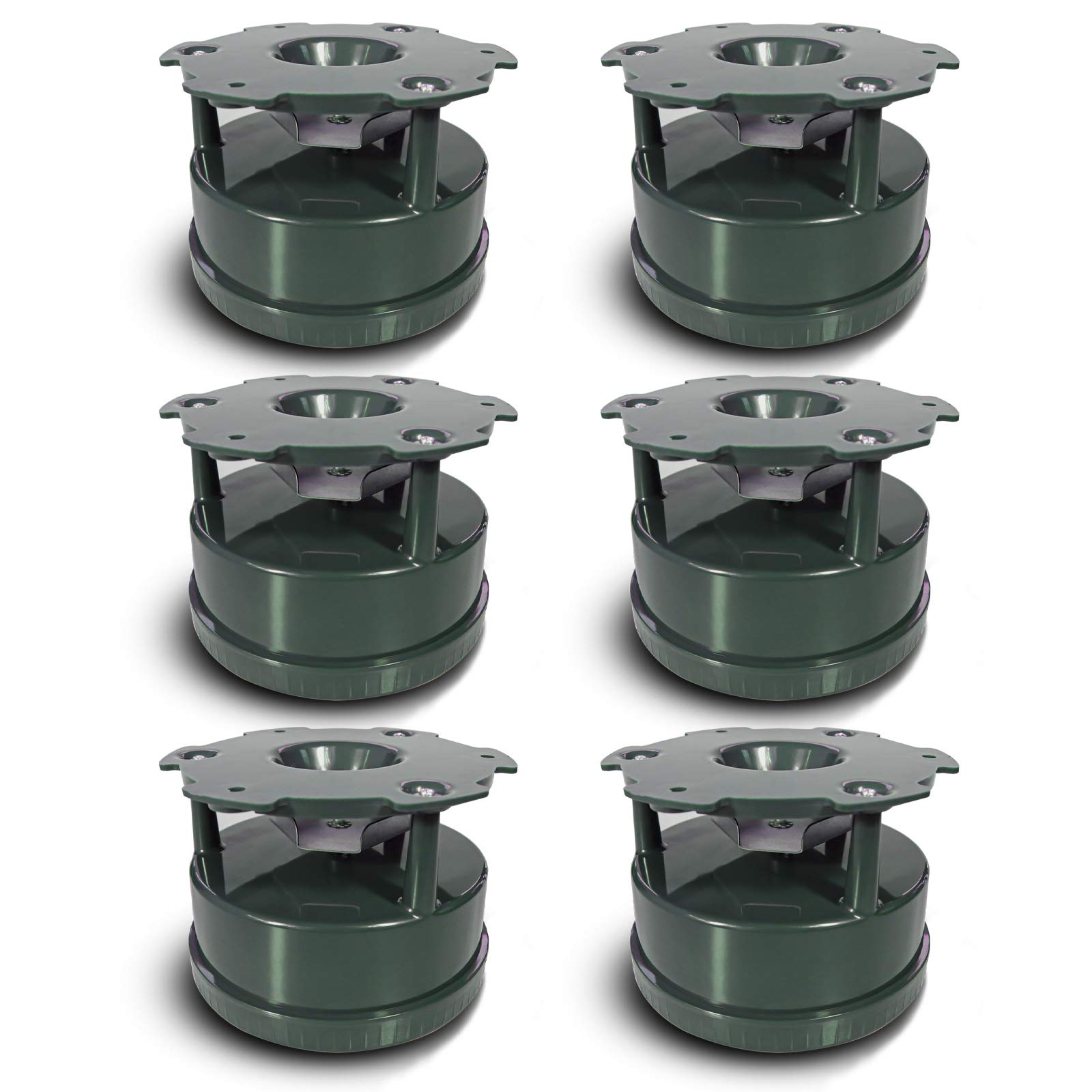 Highwild Deer Feeder Kit with Digital Timer & Metal Spin Plate - Easy Setup All-in-One (6 Pack) for Hunting, Wildlife Observation & Backyard Feeding