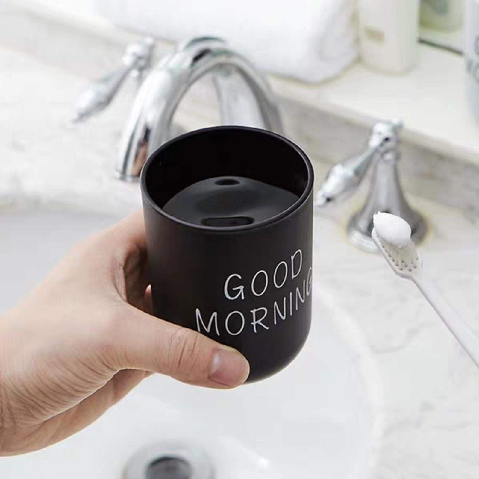 Portable Plastic Toothbrush Holder - 201-300ml for Bathroom & Travel