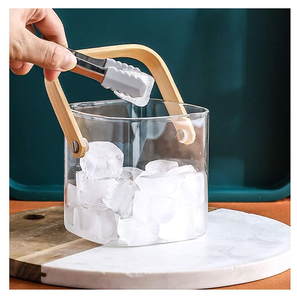 Premium Glass Ice Bucket - Transparent Champagne & Beer Cooler for Parties, Bars, Banquets - Perfect for Wine, Cocktails & Beverage Storage - Ideal for Home, Office & Outdoor Gatherings
