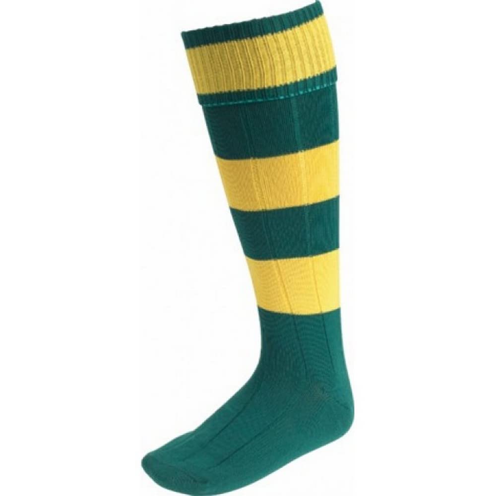 EURO SOCKS AMBER HOOPS Men's Large (Size 7-11) - Comfortable Athletic Socks for Running, Gym & Casual Wear
