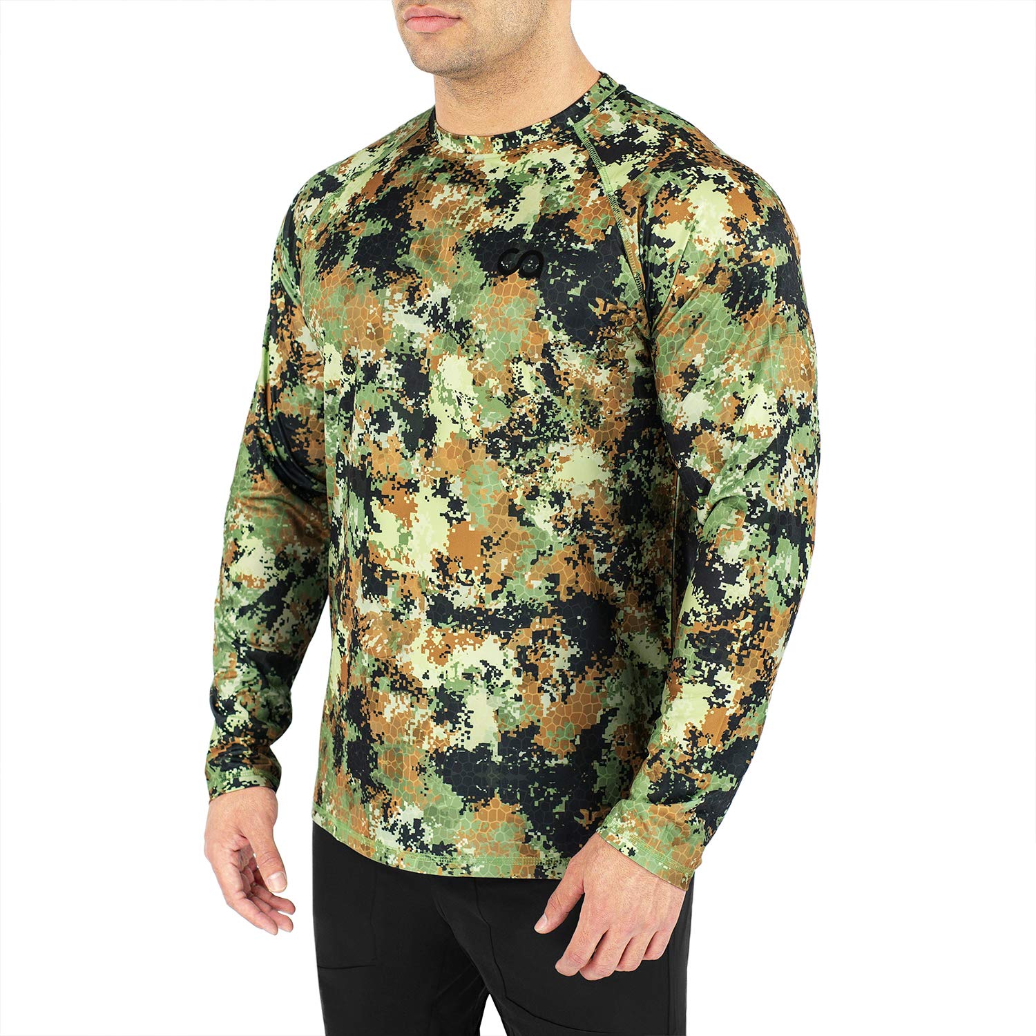 UPF 50+ Men's Long Sleeve Sun Protection Shirt - Breathable UV Blocking Outdoor Activewear for Hiking, Fishing & Beach - Casual Quick-Dry Performance Tee