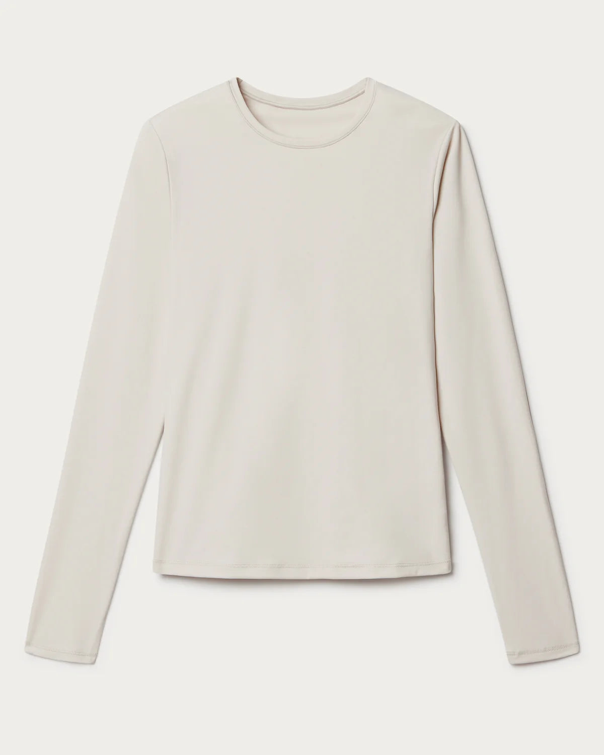 Rhone Women's Ultimate Layer Long Sleeve T-Shirt - Moisture Wicking Workout Top for Running, Yoga & Gym - Comfortable Athletic Shirt in Sand Color