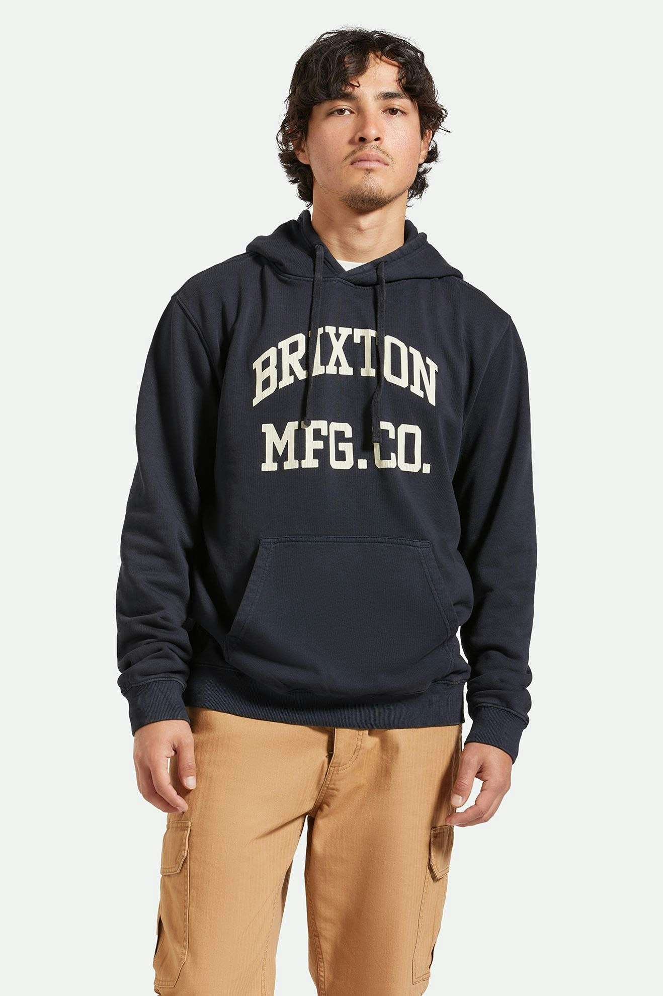 Varsity Broken-In Hoodie - Black Distressed Wash | Vintage-Inspired Comfort for Casual Wear & Street Style