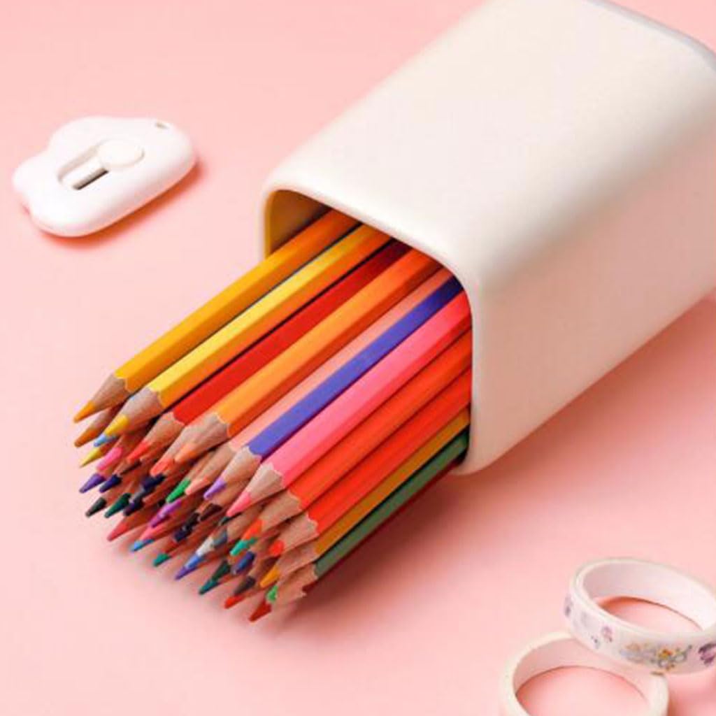 Stylish Plastic Pen Holder for Desk - Large Capacity Countertop Organizer for Pens, Pencils & Office Supplies | Perfect for Home, Office & School Use