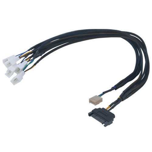 Akasa AK CBFA07 45 FLEXA FP5S PWM Fan Splitter Cable Hub - Connect & Control 5 PWM Fans for PC Cooling - Perfect for Gaming Rigs, Workstations & Custom PC Builds