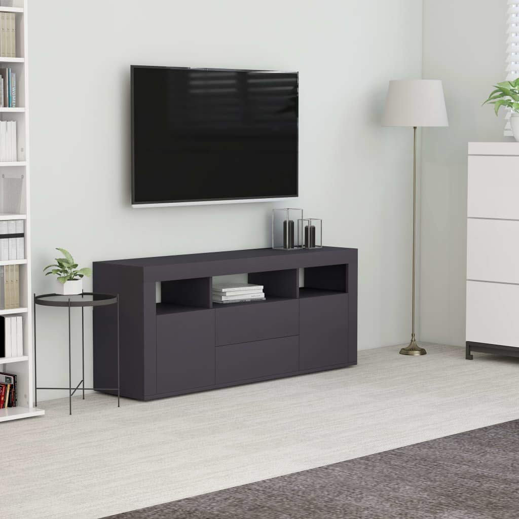 Modern TV Stand with 2 Drawers & 2 Doors - 47.2