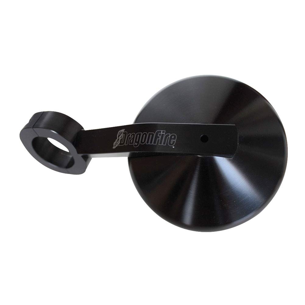 Dragonfire Racing SS Side View Mirrors - Black Anodized for Kawasaki MULE Pro-DX EPS (2016-2018) | Durable Off-Road Mirrors for Enhanced Visibility & Safety in Hunting, Farming & Utility Work