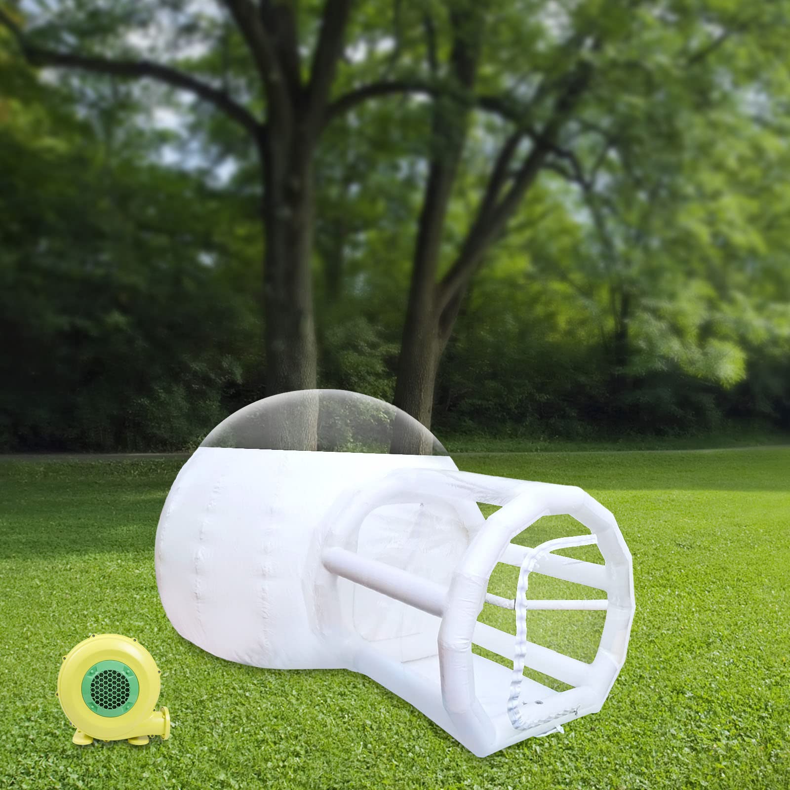 **Inflatable Bubble Tent - Transparent Outdoor Camping Dome for 3-5 People, Portable Garden Bubble House with Blower - Perfect for Backyard, Glamping & Stargazing**