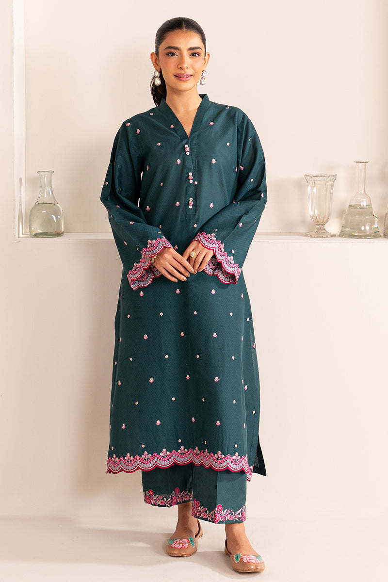 MEADOW WHISPER 2-Piece Embroidered Lawn Suit for Women | Summer Casual Outfit | Perfect for Garden Parties & Outdoor Events