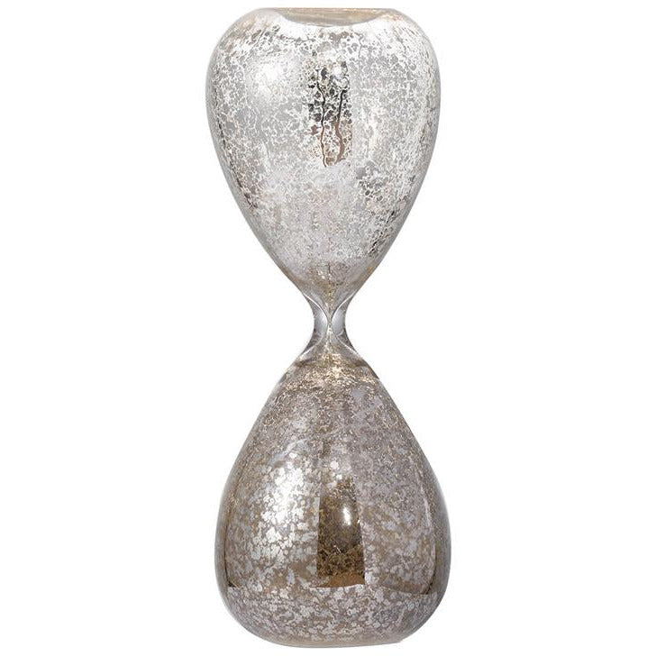 Vintage Mercury Glass 60-Minute Hourglass Timer - Perfect for Home Decor, Classroom, and Meditation