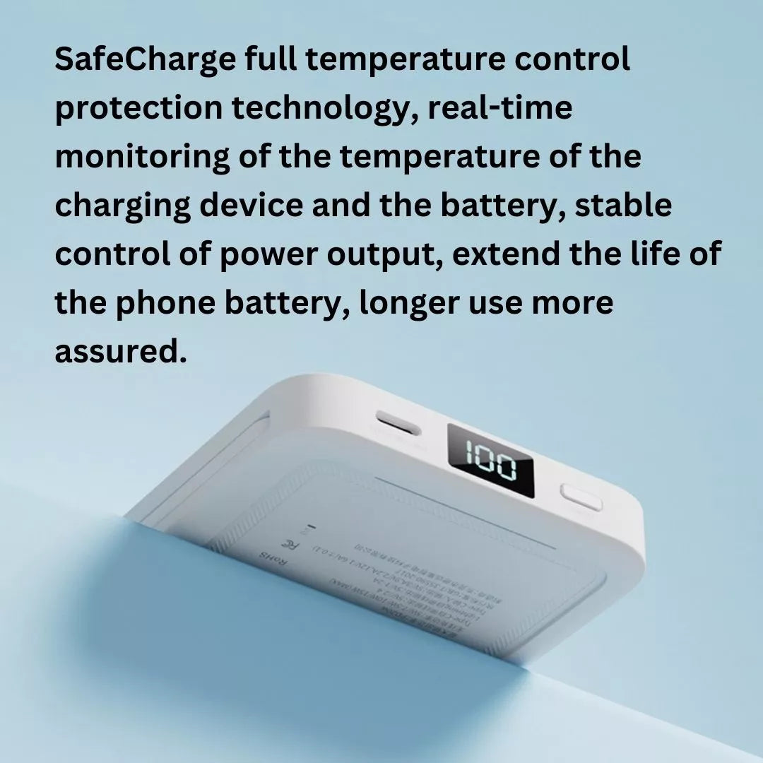 Sanag K68 Magnetic Wireless Fast Charging 10000mAh Portable Power Bank for iPhone 12/13/14/15, Samsung Galaxy - Perfect for Travel, Camping & Emergency Charging