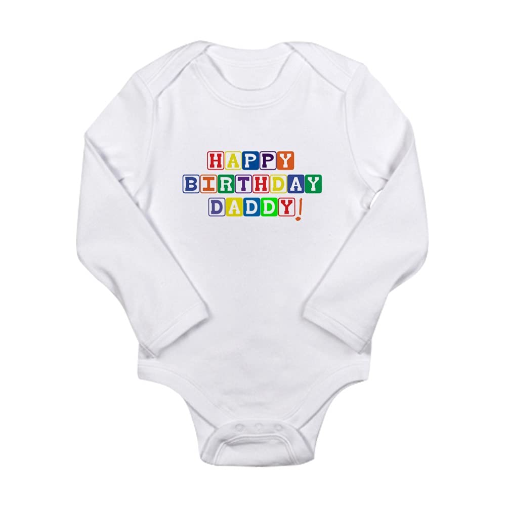 Happy Birthday Daddy Baby Bodysuit - Cute Infant Onesie for Birthday Celebrations & Photo Shoots - Perfect Gift for New Dads & First Father's Day