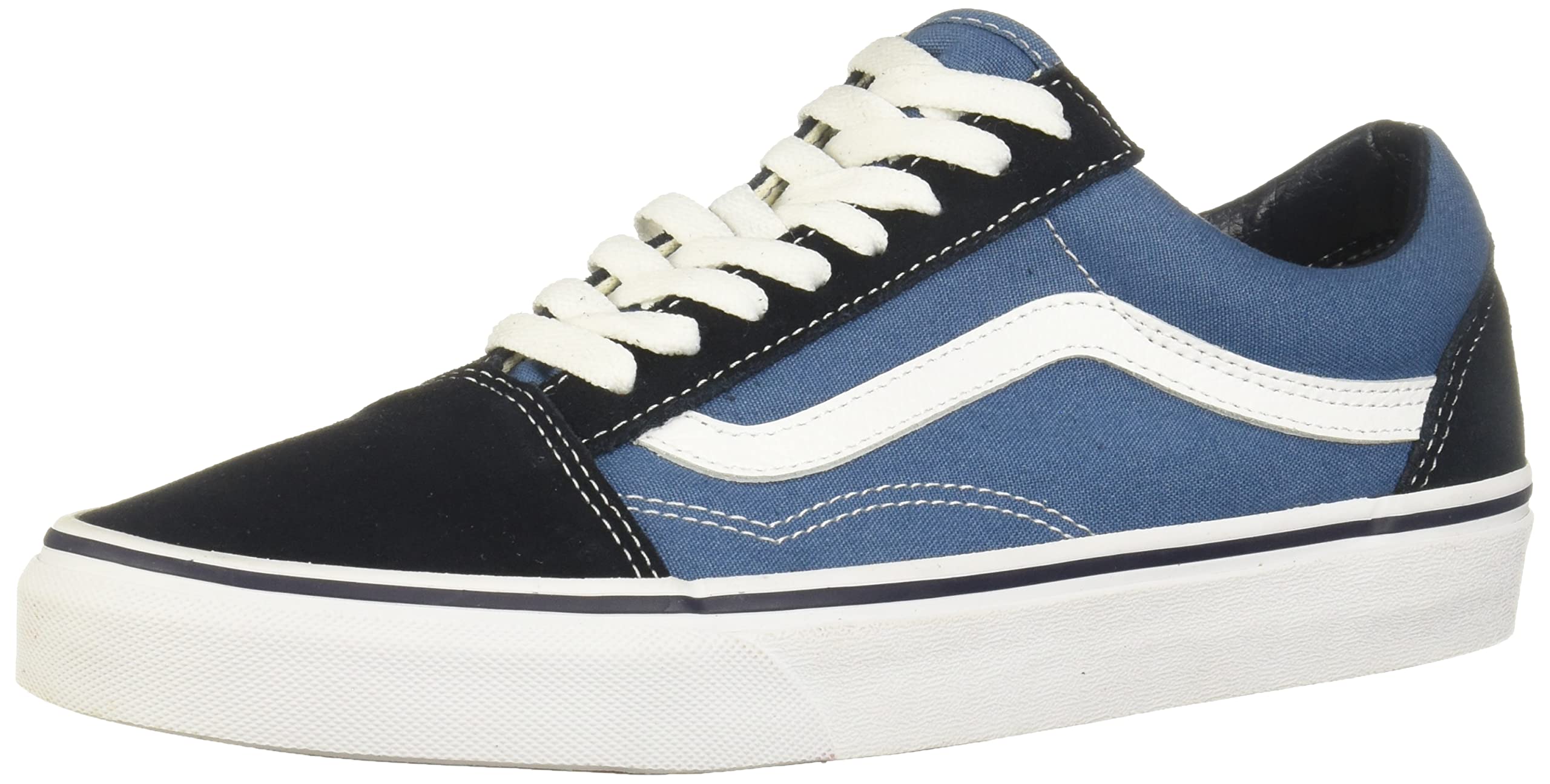 Vans Old Skool Classic Skate Shoes for Men - Navy Blue Canvas Sneakers with Signature Side Stripe | Casual Wear, Street Style & Skateboarding