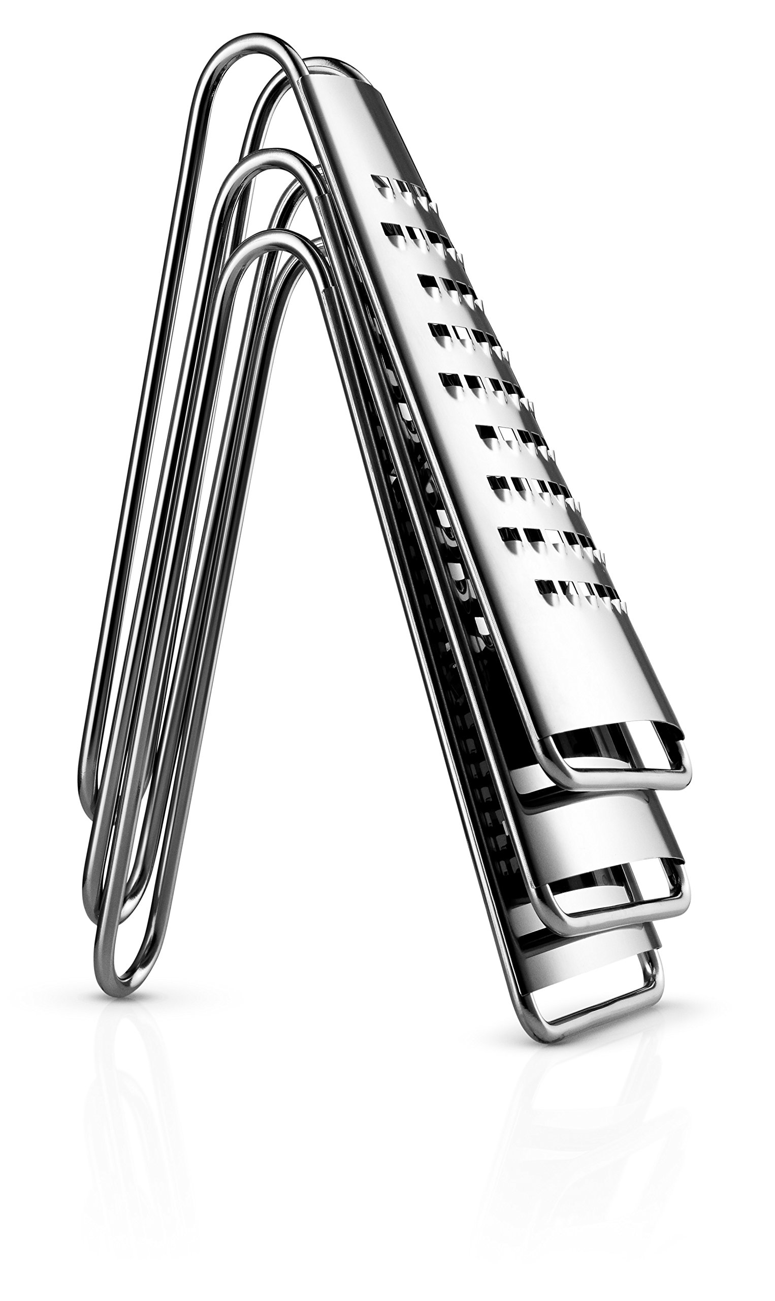 Premium Stainless Steel Coarse Grater by Eva Solo - 12.5 x 9 x 18 cm - Silver Kitchen Tool for Cheese, Zest & Vegetables | Perfect for Cooking, Baking & Food Prep