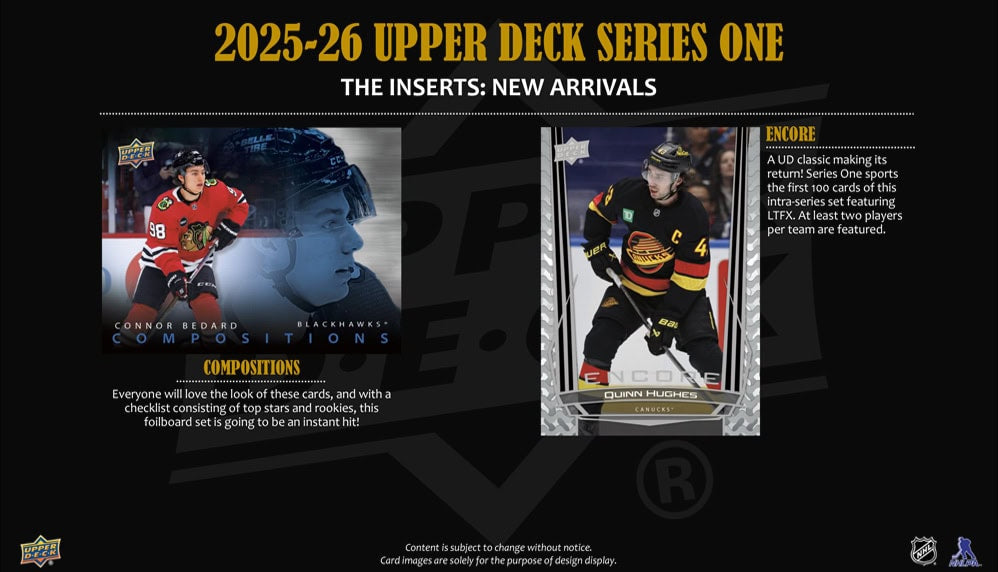 2025-26 Upper Deck Series 1 Hockey Blaster Box - 24 Packs with Exclusive Rookie Cards | Pre-Order Now for NHL Collectors | Perfect for Trading, Gifting & Fantasy Hockey Leagues