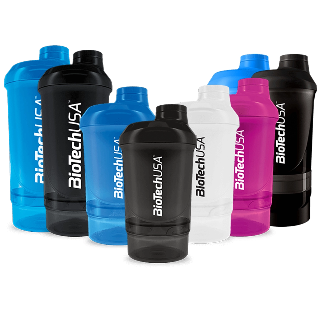 Biotech Wave+ Nano Shaker Bottle - Premium Protein Shaker with Mixing Ball for Gym, Workout & Fitness - Perfect for Protein Powder, Pre-Workout & Post-Workout Drinks