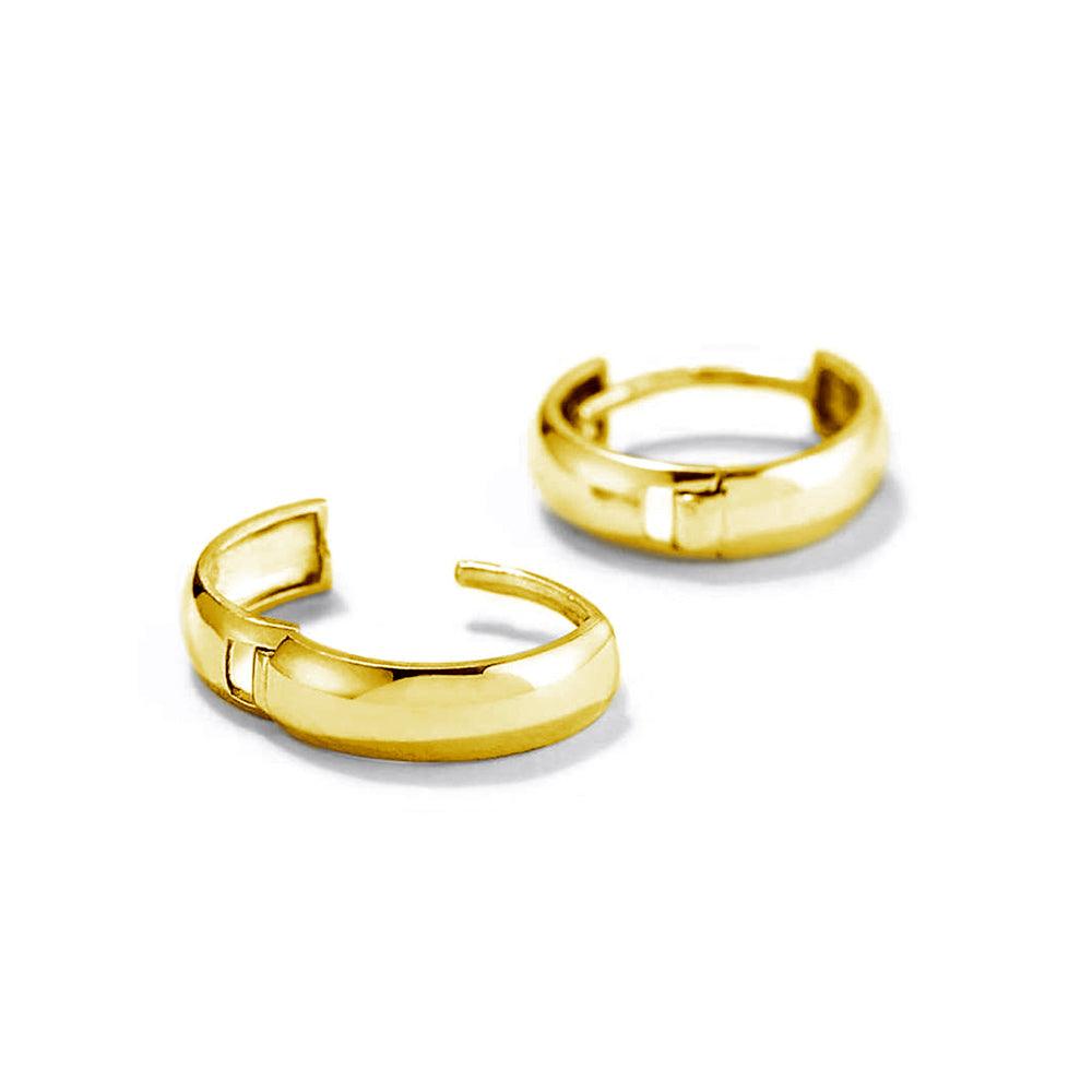 Stylish Bold Huggie Hoop Earrings for Women - 14K Gold Plated Minimalist Hoops - Perfect for Everyday Wear, Parties & Gifts