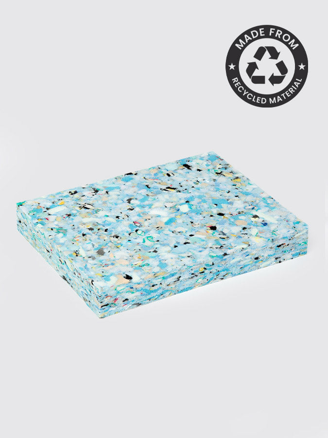 Eco-Friendly Recycled Foam Yoga Block for Pilates & Meditation - 20x15x2.5cm Support Cushion - Perfect for Yoga Studios, Home Workouts & Physical Therapy Sessions