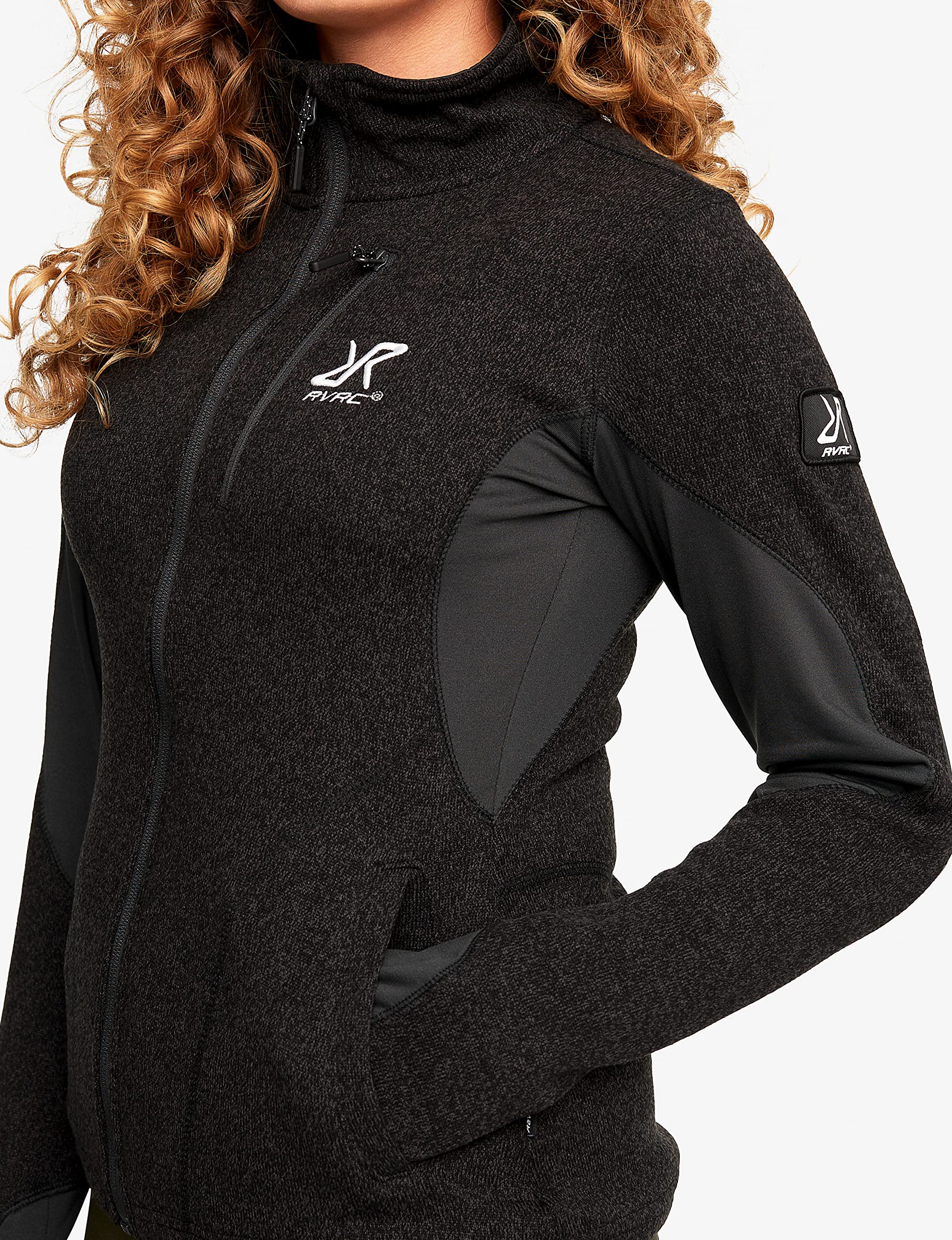 RevolutionRace Women's Fusion Fleece Jacket - Lightweight Warm Fleece Coat for Hiking, Camping & Outdoor Adventures | Water-Resistant Winter Layering for Active Women