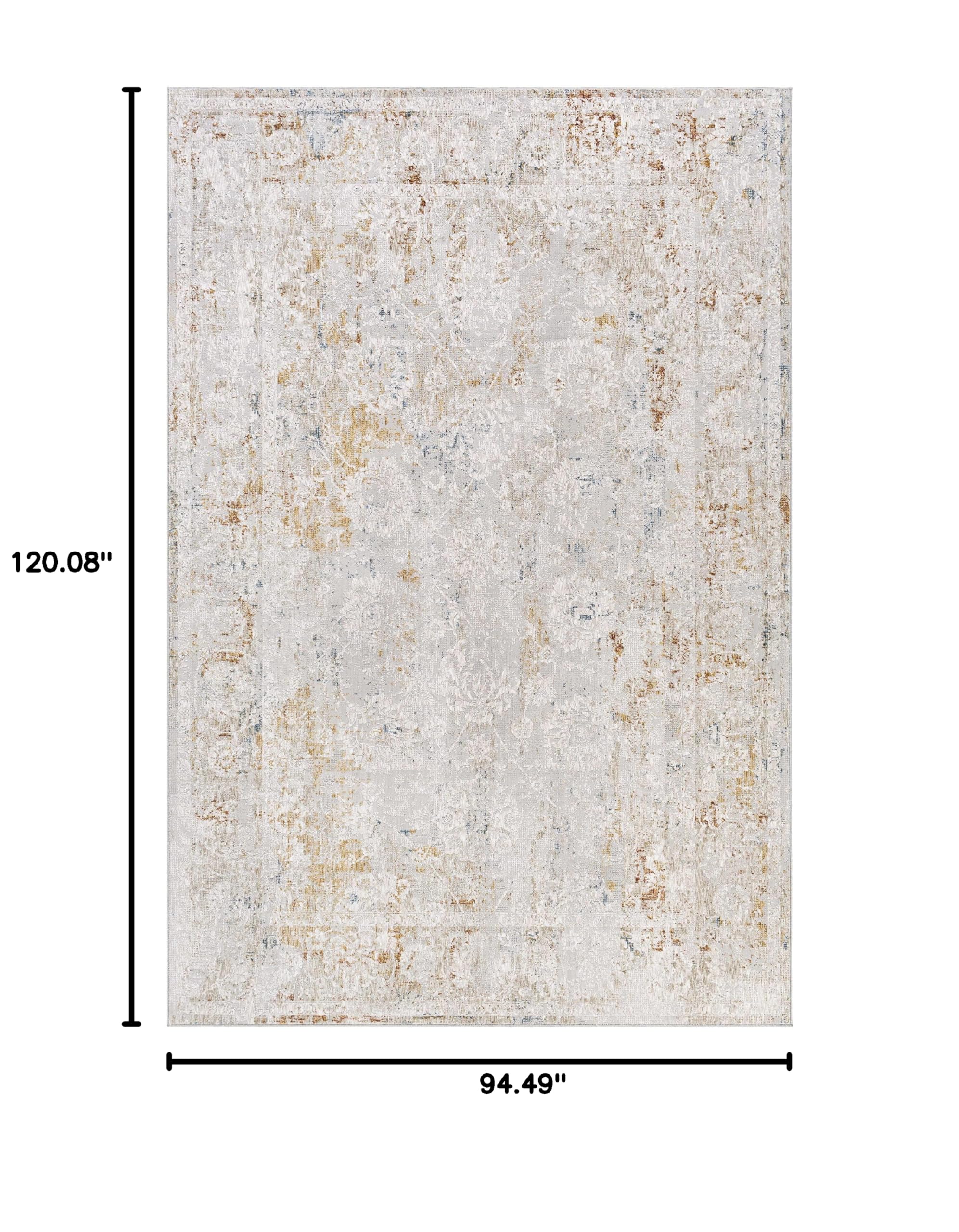 Hauteloom Burkittsville Traditional Area Rug - Blue, Brown, Red - 7'10