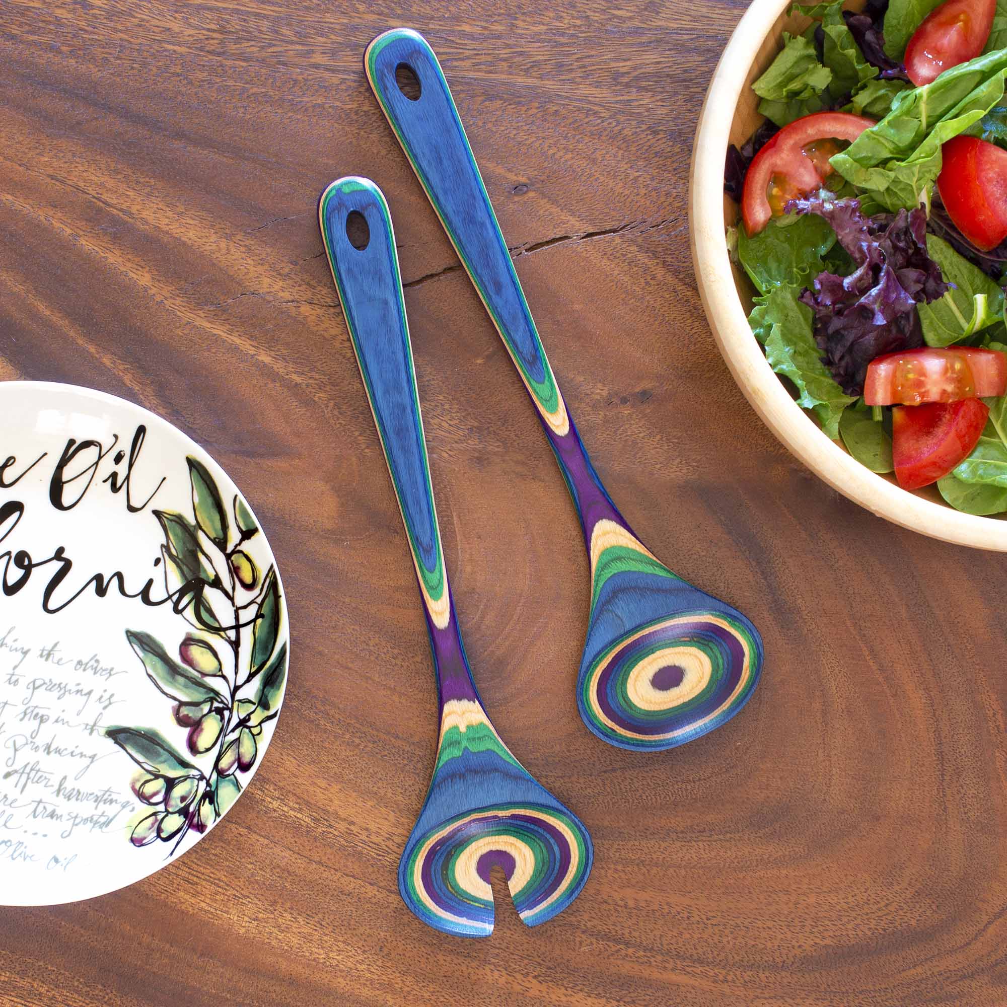 Baltique® Mumbai Collection Salad Serving Set - 11 3/4 Inch Stainless Steel Salad Servers for Entertaining, Dinner Parties & Family Gatherings - Perfect for Serving Pasta, Fruit & Vegetables