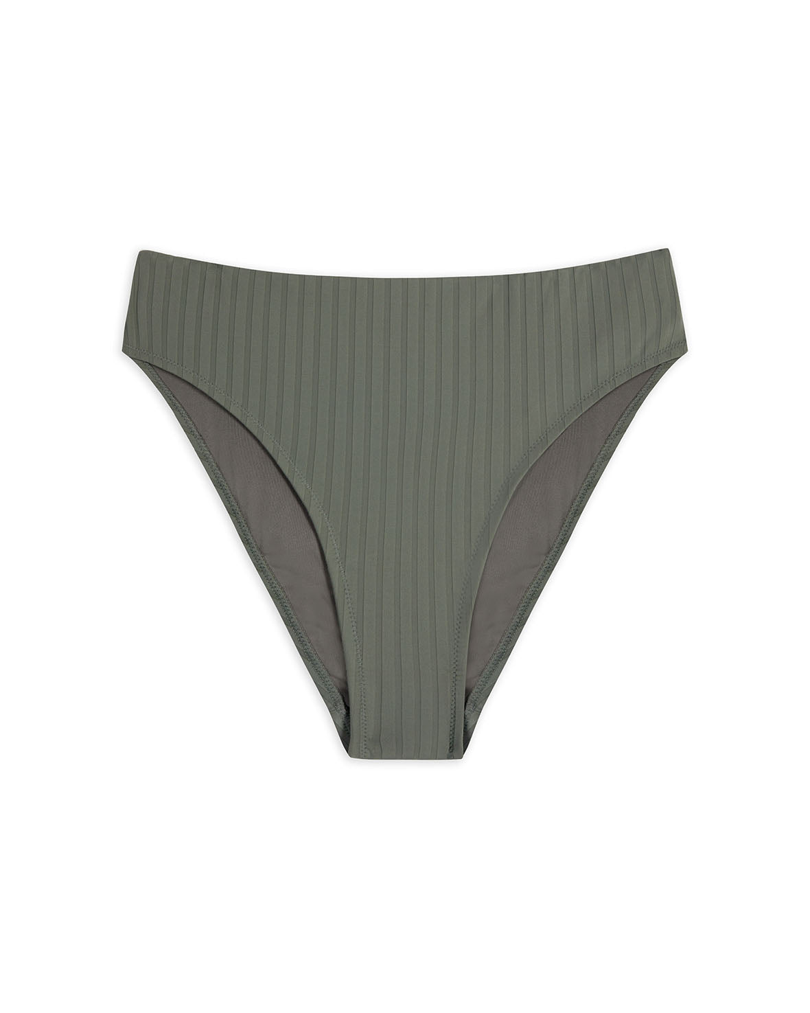 High Waist Bikini Bottoms for Women - Ribbed Swimwear Bottom with Tummy Control - Perfect for Beach, Pool, and Summer Vacations