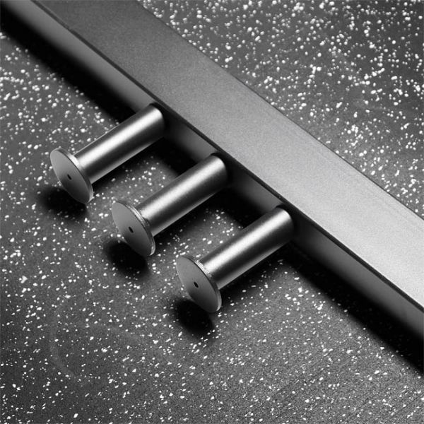 XM Infinity Rack - 255lbs Rubber Olympic Weight Set for Home Gym Strength Training - Perfect for CrossFit, Powerlifting & Bodybuilding Workouts