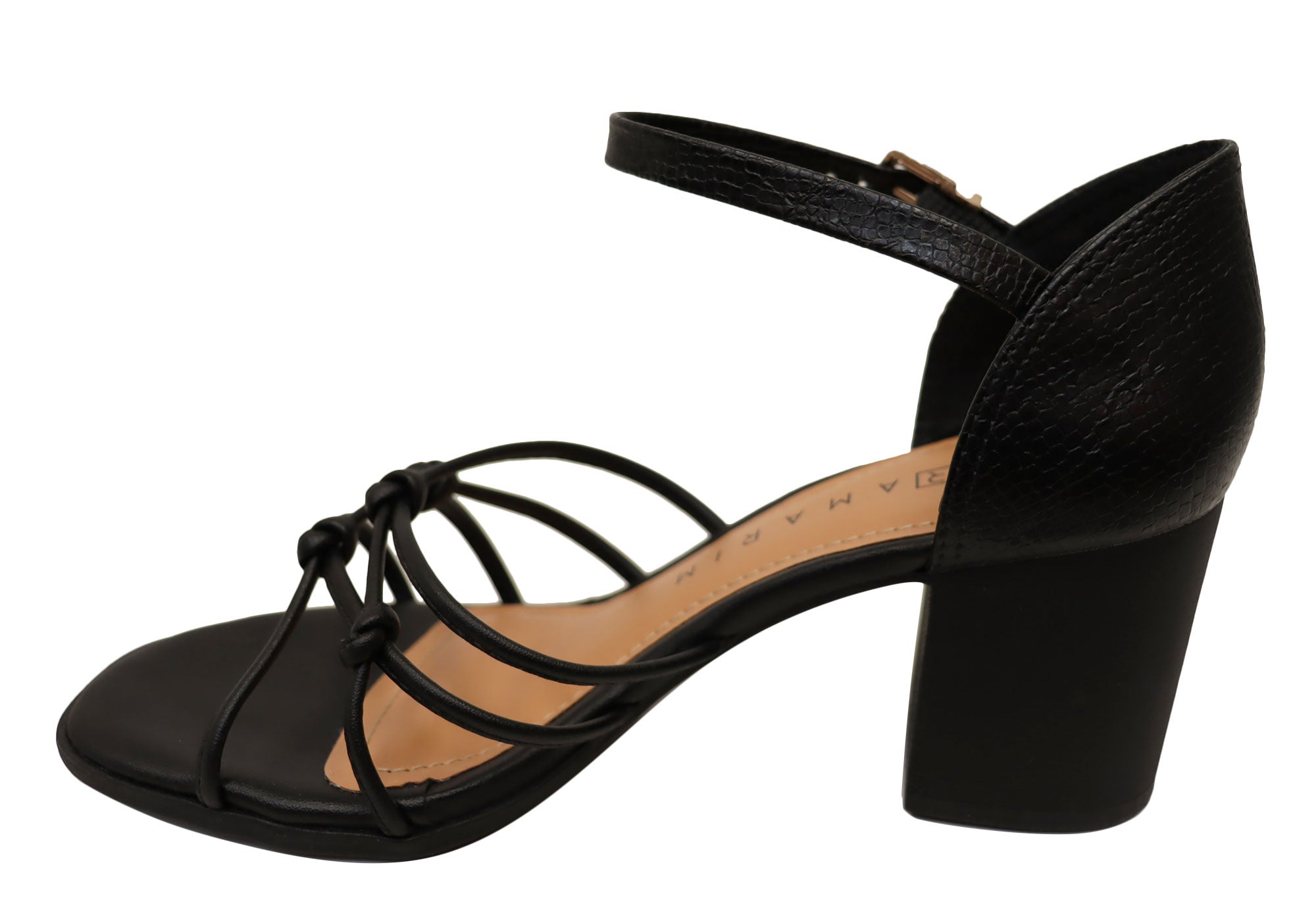 Ramarim Therese Women's Comfortable Brazilian Mid Heel Dress Sandals - Elegant Summer Wedding & Party Shoes for Women