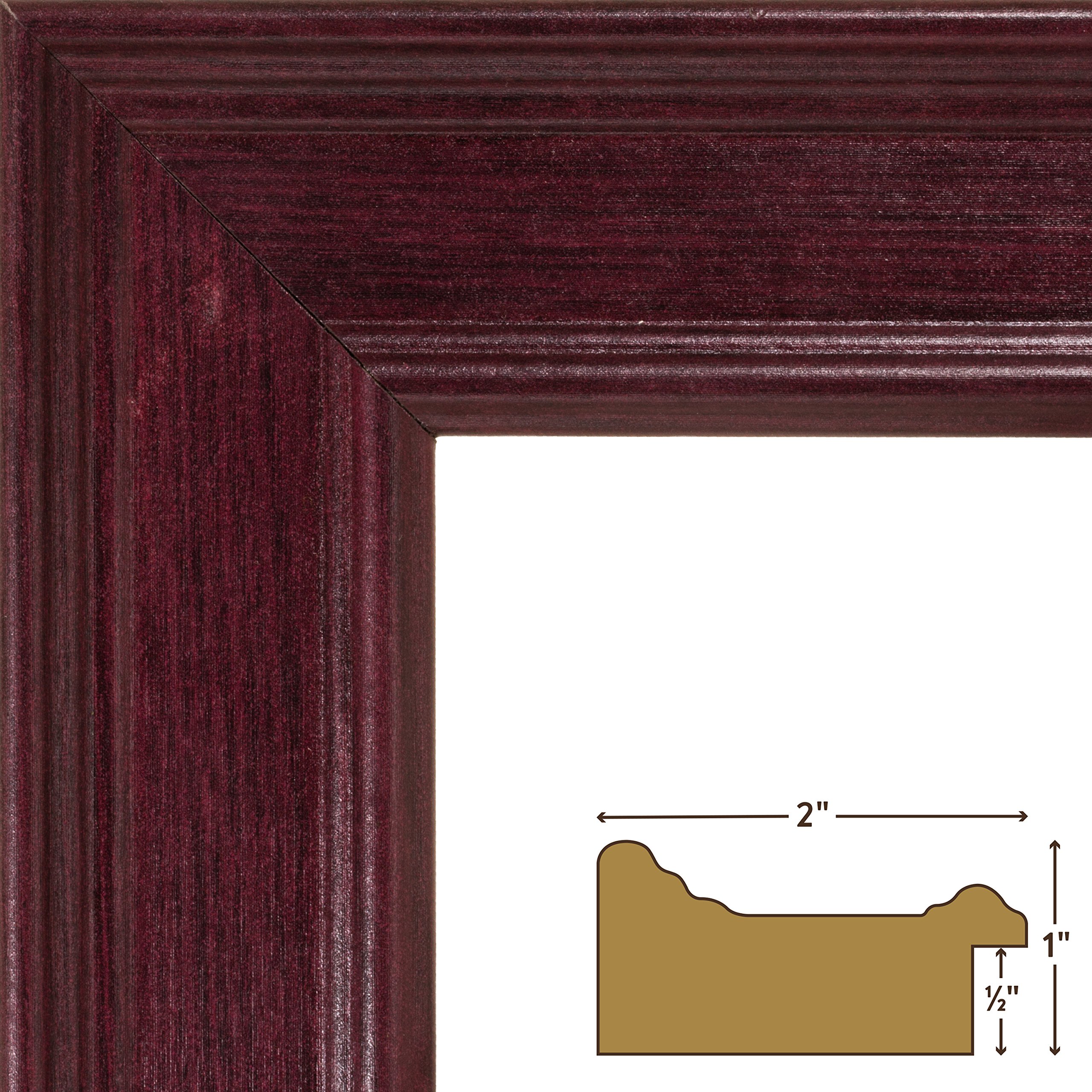 Craig Frames FM97MA 10x12 Inch Mahogany Red Picture Frame Set of 4 - Perfect for Wall Decor, Family Photos, and Art Displays in Living Room or Bedroom