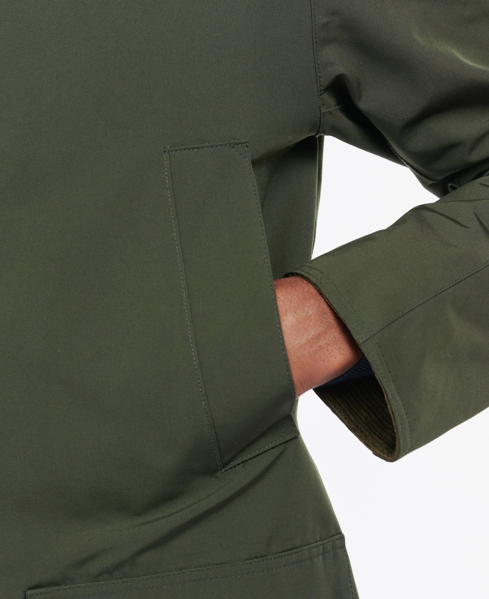 Barbour Waterproof Ashby Jacket for Men - Classic Sage Green Waxed Cotton Coat for Outdoor, Hiking & Countryside Wear