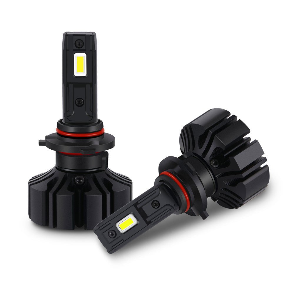 6000K White Fanless LED Headlight Bulbs - High/Low Beam Conversion Kit for Cars, Trucks, SUVs - Bright Xenon-Like Lighting for Night Driving & Off-Road Use
