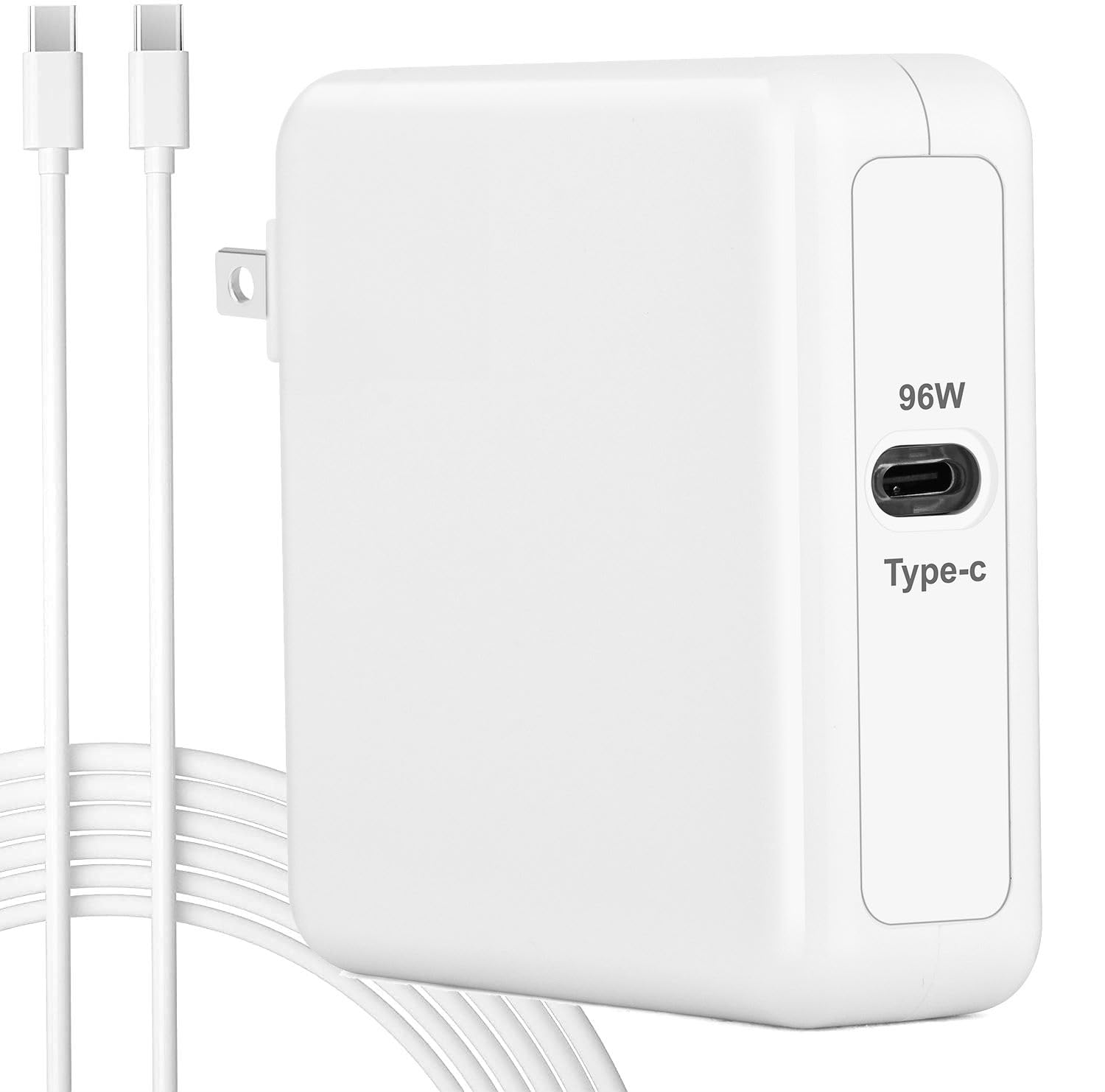 96W USB C Charger for MacBook Air/Pro - Fast Charging Power Adapter with Type C Cable | Perfect for Home, Office & Travel Use