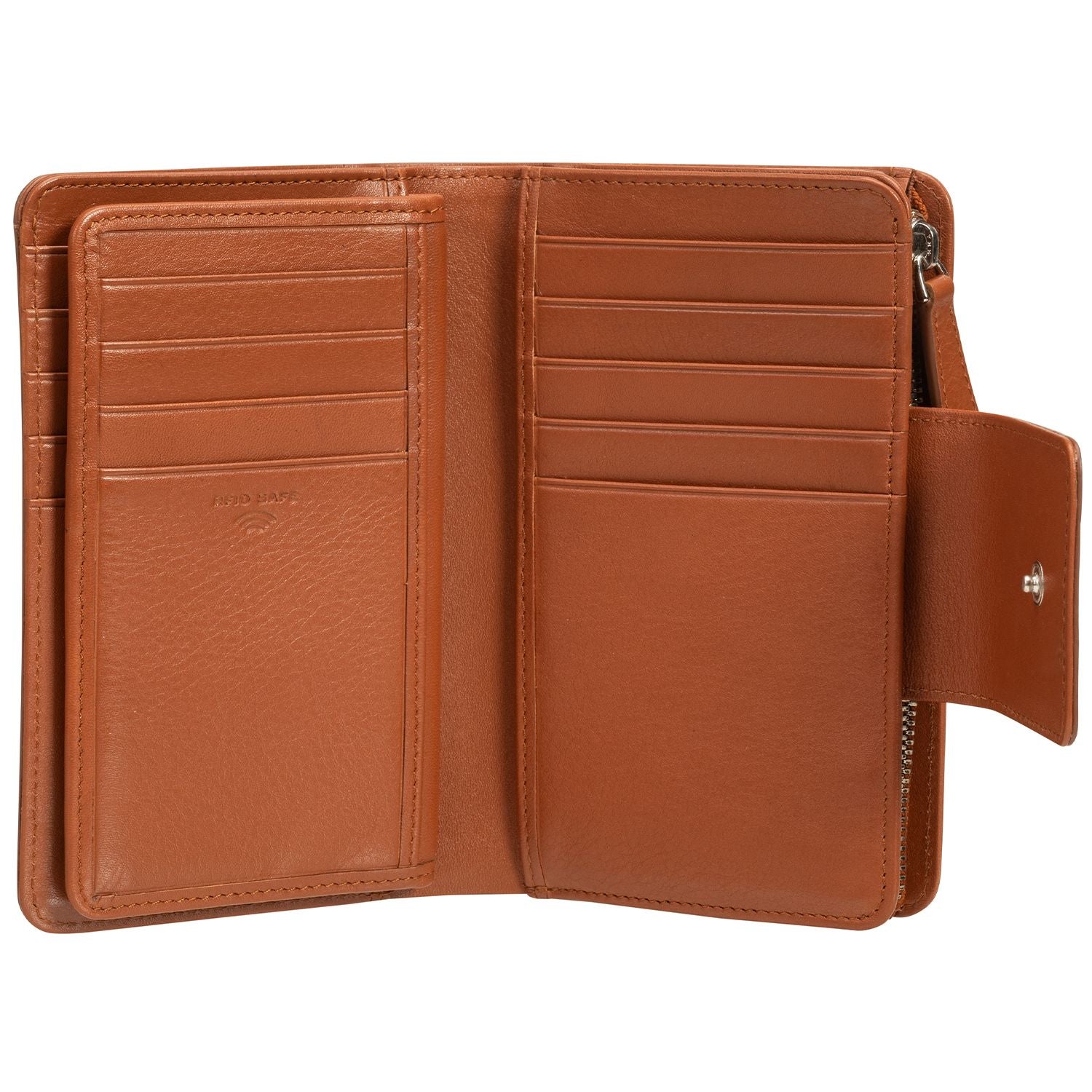 Mancini CROCO RFID Blocking Secure Medium Clutch Wallet for Women - Stylish & Compact for Travel, Work, and Everyday Use