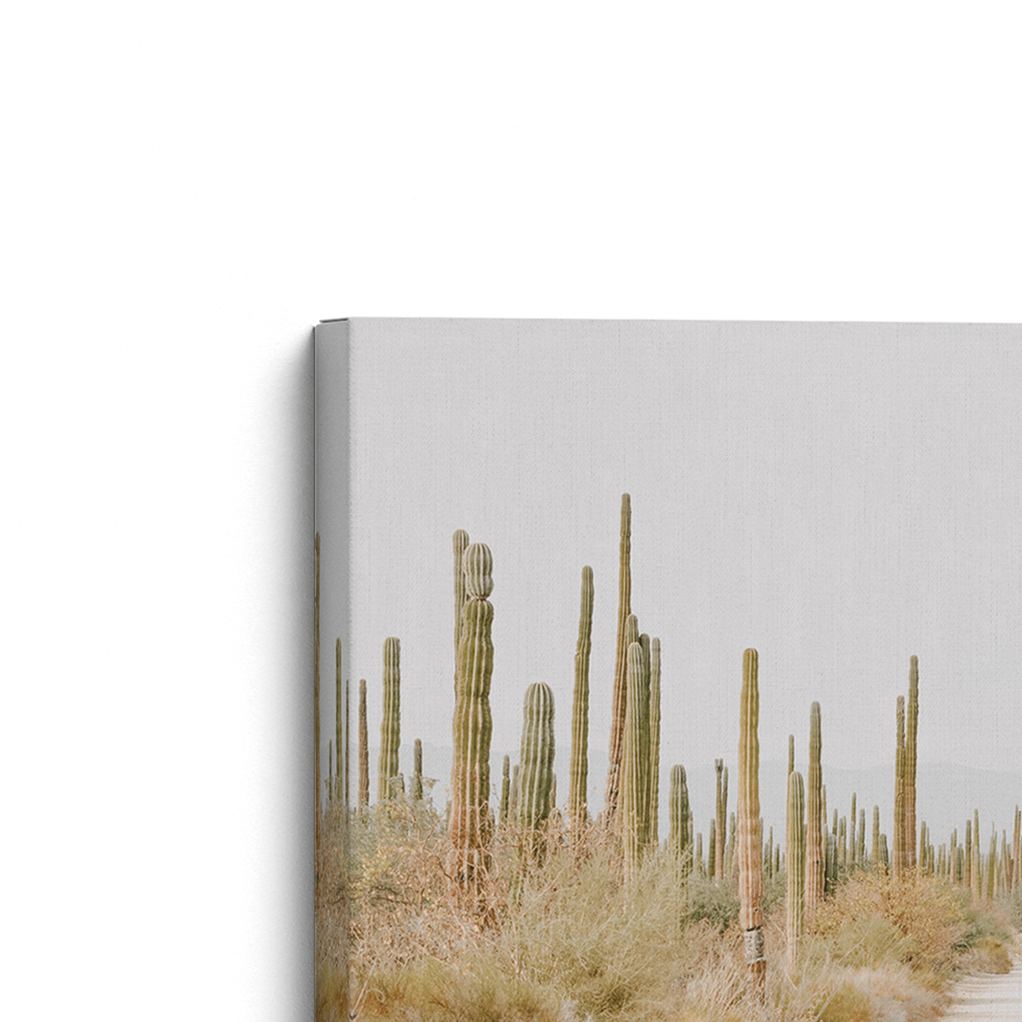 Desert Tranquility Wall Art - Hand Painted Canvas Landscape Painting for Living Room, Bedroom & Office Decor | Serene Nature Scene Home Décor
