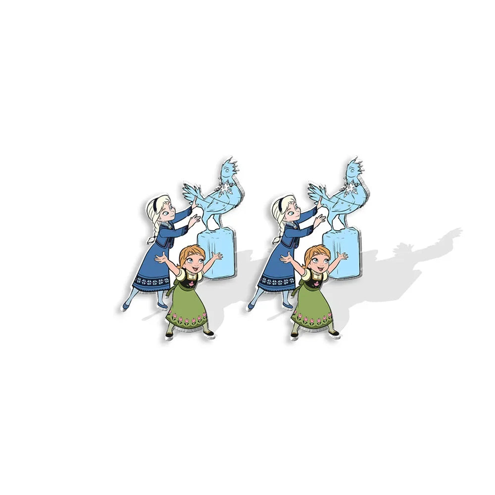 Frozen-Inspired Earrings - Disney Princess Jewelry for Women & Girls | Perfect for Cosplay, Costume Parties & Disney Themed Events