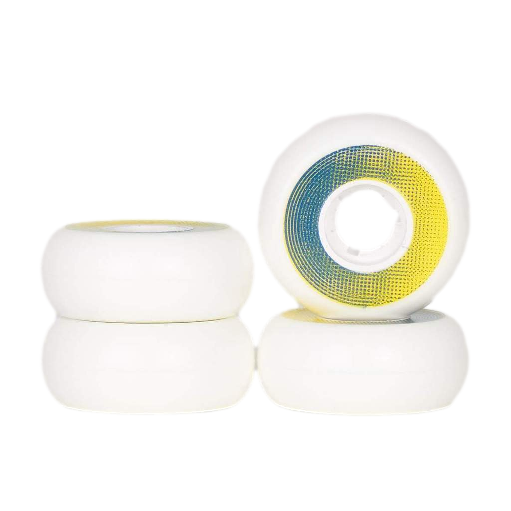 Dead Wheels White 58mm Skateboard Wheels - High Performance Cruiser Wheels for Smooth Riding | Perfect for Street Skating, Park Riding & Commuting