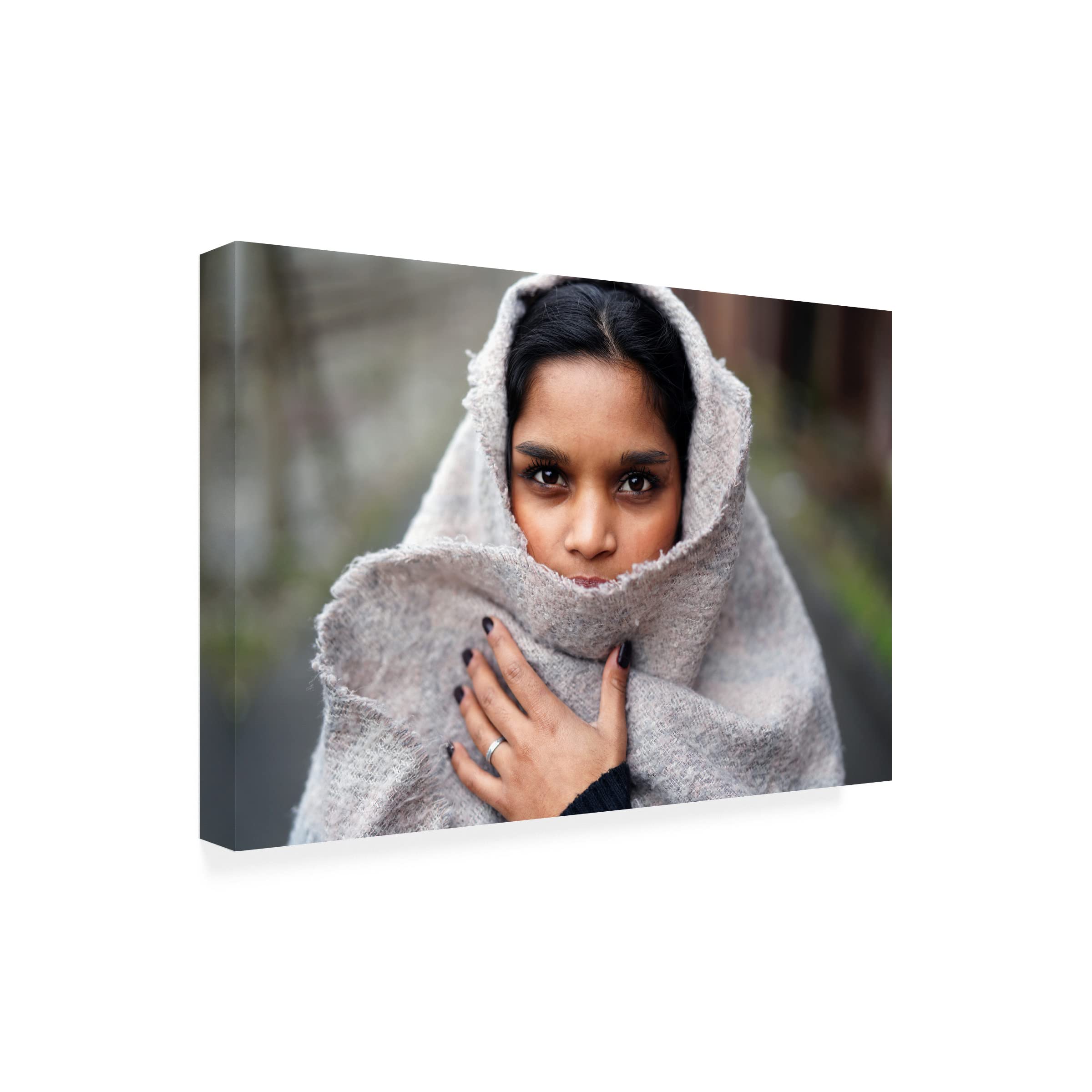 Ben Heine 'Woman In Towel 1' Canvas Wall Art Print - Modern Home Decor for Living Room, Bedroom & Office | Trademark Fine Art Collection