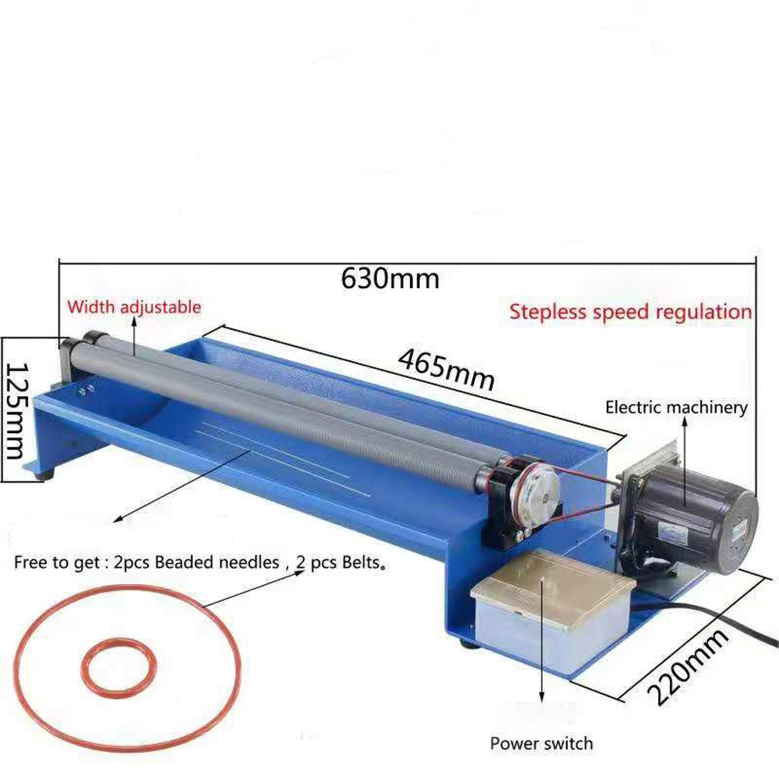 Semi-Automatic Jewelry Beading Machine for 4-10mm Beads - Adjustable Speed Handwork Beader with 35cm/12cm Needles (110V) - Perfect for DIY Jewelry Making, Crafting Necklaces & Bracelets at Home