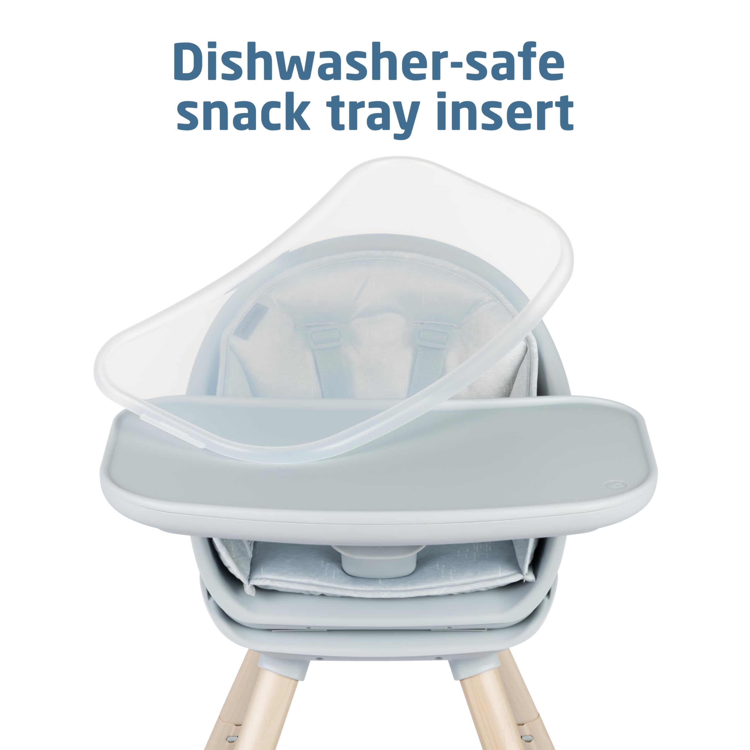 Maxi-Cosi Moa 8-in-1 Convertible High Chair for Babies & Toddlers - Lightweight, Compact & Machine Washable - Classic Slate | Perfect for Dining, Travel & Small Spaces
