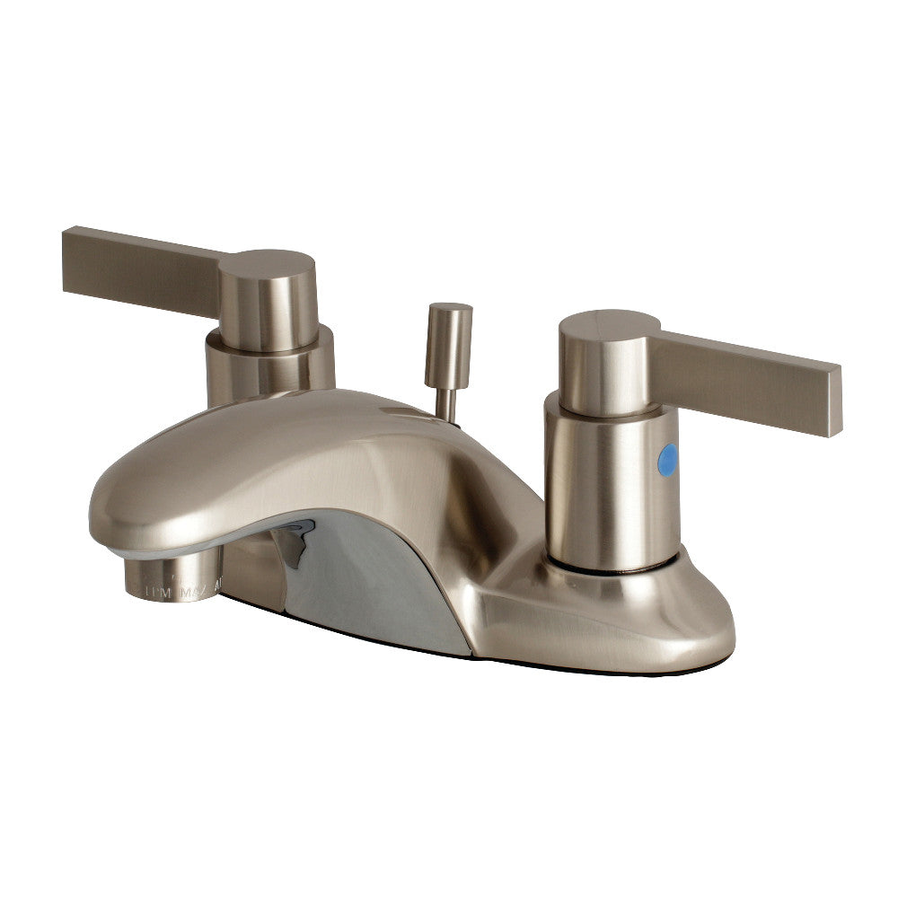 Kingston Brass FB8625NDL 4-Inch Centerset Bathroom Faucet - Modern Water-Saving Design for Bathroom Sink, Vanity, and Powder Room Installation