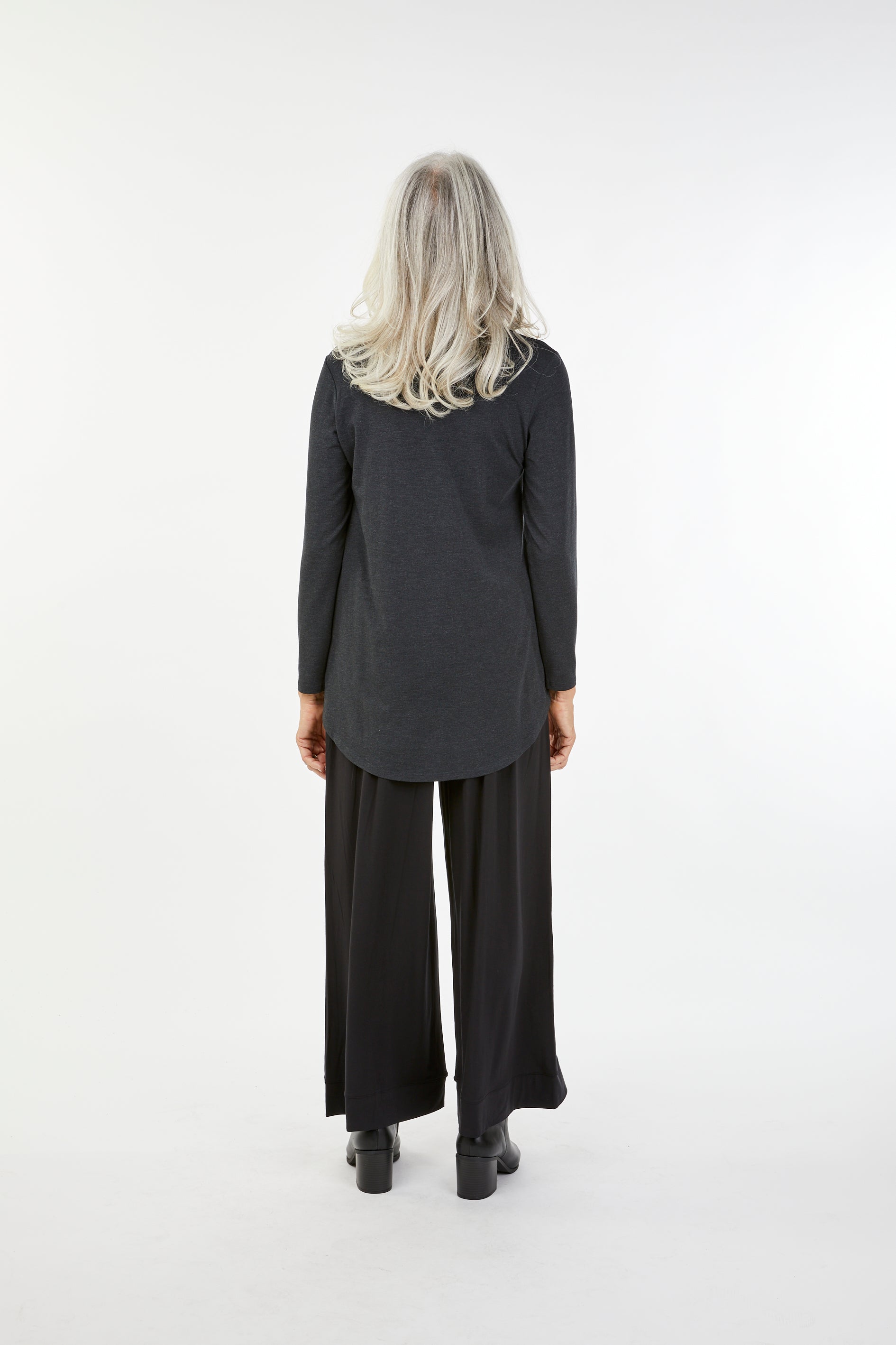 Tani Cara Long Sleeve Marle Top for Women - Soft Cotton Blend Casual Shirt - Perfect for Work, Date Night & Everyday Wear