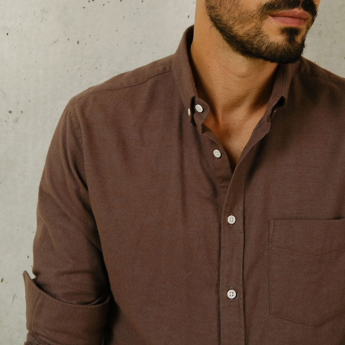 Soft & Cozy Populus Brown Flannel Shirt for Men - Perfect for Fall Layering, Outdoor Adventures & Casual Style