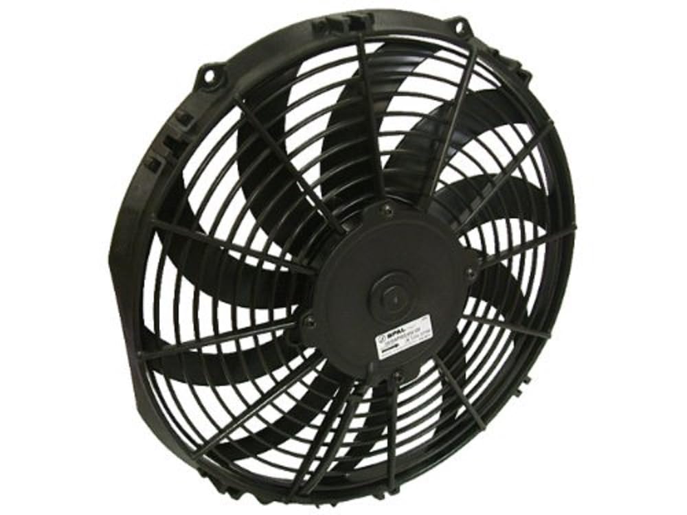 Spal 30100467 12-Inch Curved Blade Puller Fan - Heavy Duty Cooling Fan for Automotive, HVAC, and Industrial Applications