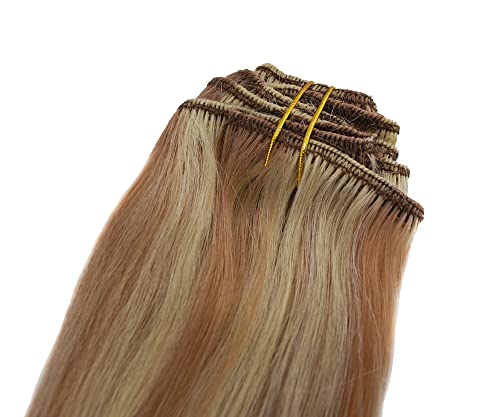 6/613-Brown highlighted with blonde