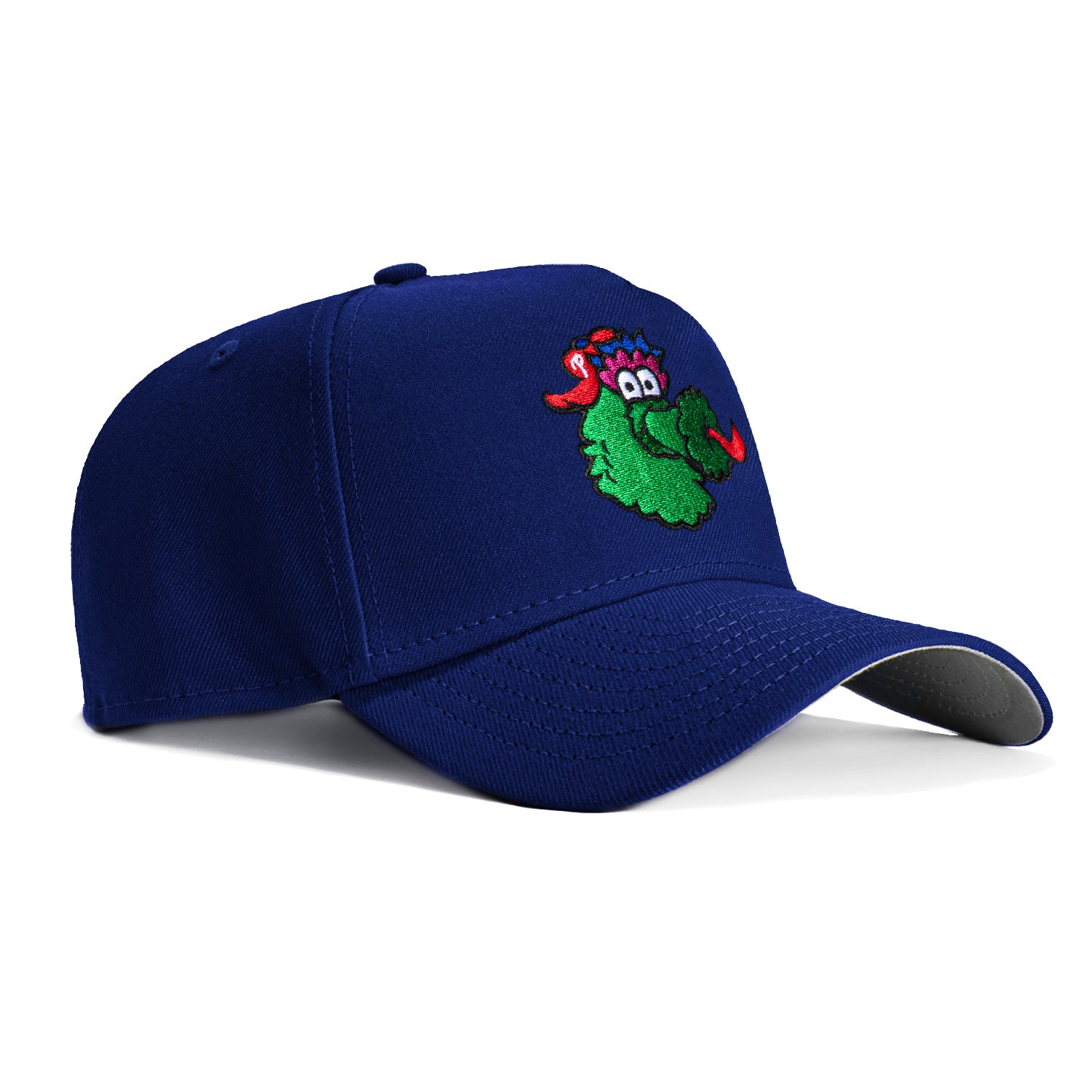New Era 9Forty A-Frame Philadelphia Phillies Phillie Phanatic Snapback Hat - Royal Blue | Official MLB Baseball Cap for Men & Women | Perfect for Games, Fan Gear & Streetwear Fashion